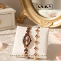Premium Stylish Ladies Watch and Bracelet Set | Model-RD01