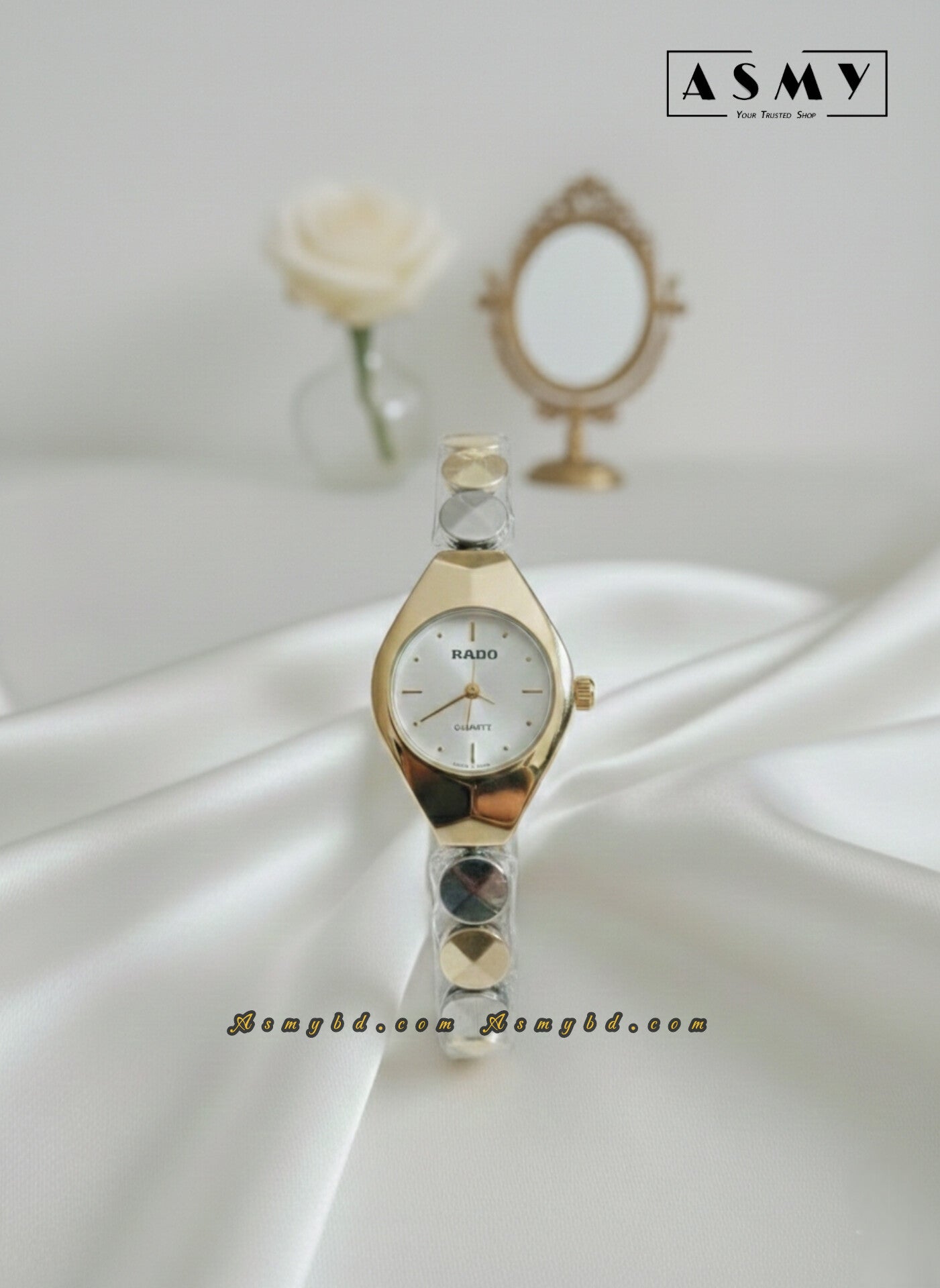 Premium Watch For Girls | Model SR04-Golden White