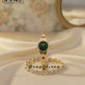Premium Stylish Ladies Watch and Bracelet Set | Model-06 Green