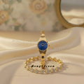 Premium Stylish Ladies Watch and Bracelet Set | Model-07 Blue